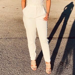 Zara white trousers